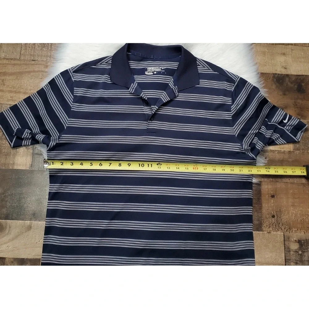 Nike Golf Tour Performance Short Sleeve Polo Shirt Men's Size Large Blue
